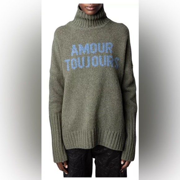 Alma We Amour Toujours Turtleneck Sweater - Picture 1 of 9
